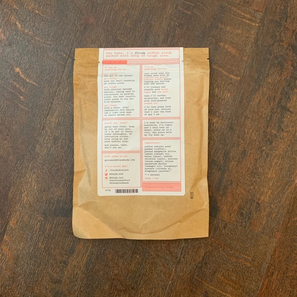 🔥HP🔥 NWT Frank Bod Original Coffee Body Scrub - Picture 3 of 3